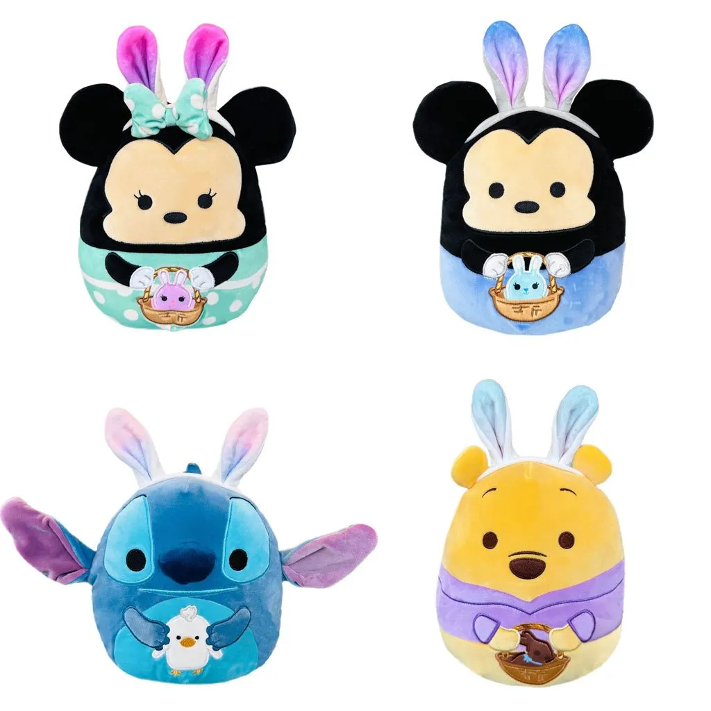 Squishmallows Disney Easter 8" Minnie Mouse Easter Bunny Plush Toy
