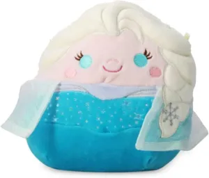 Squishmallows Official Kellytoy Disney Characters Squishy Soft Stuffed Plush Toy Animal (7 Inch, Elsa)