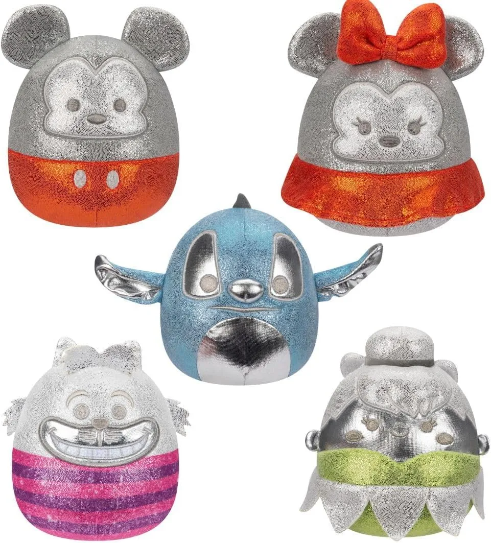 Squishmallows Original Disney100 5-Inch 5-Pack Plush Box Set - Little Ultrasoft Official Jazwares Plush - Amazon Exclusive