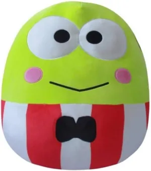 Squishmallows Sanrio Hello Kitty Keroppi 10" Plush Stuffed Animal Costume, Red Stripes, Ultra Soft, Official Jazwares