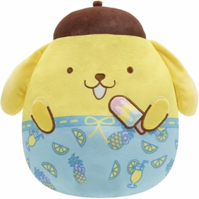 Squishmallows Child's 10 inch Sanrio Ocean Party Series Yellow Plush Pompompurin Beach