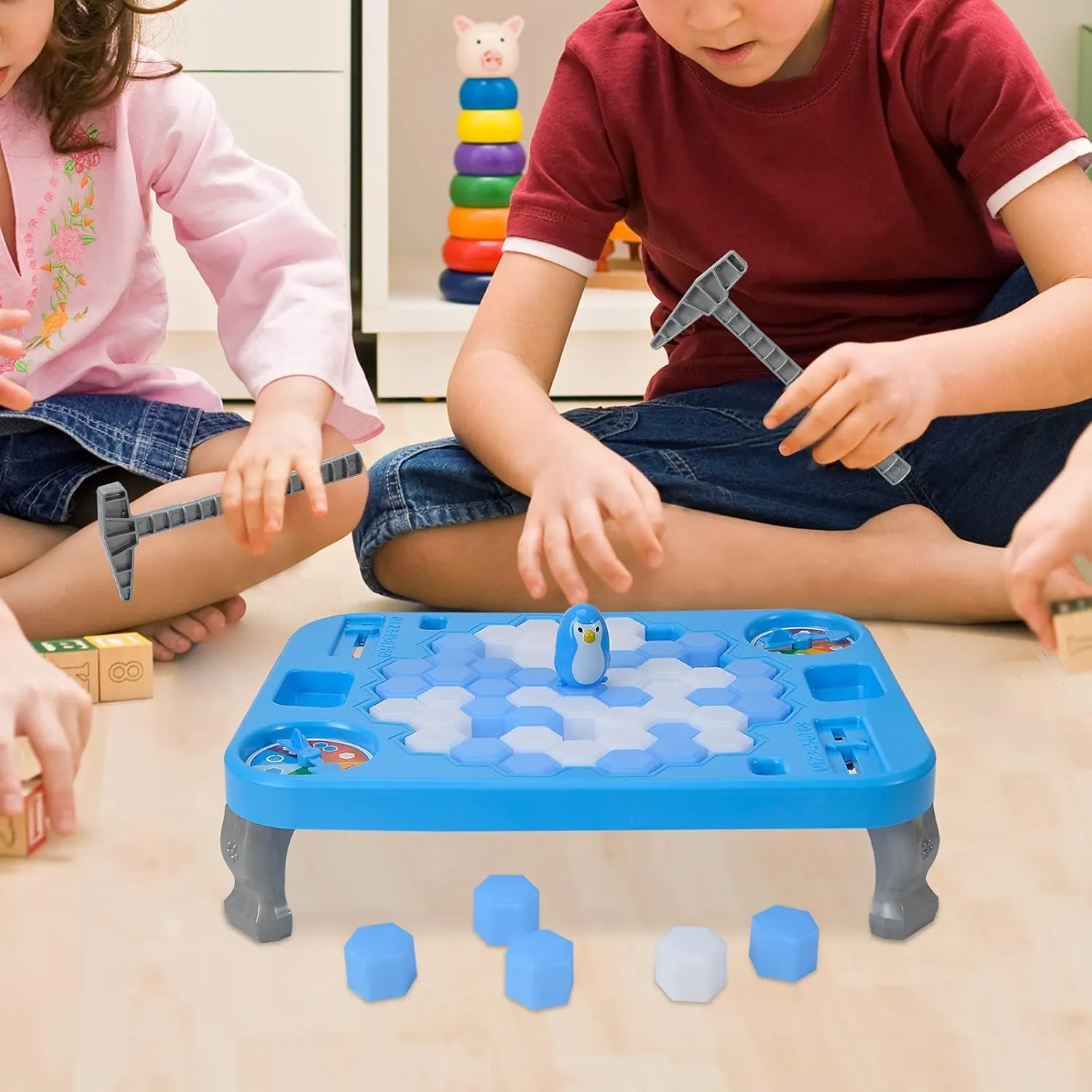 SS Save Penguin On Ice Game, Penguin Trap Ice Break Block Board Family Game for Kids Boys Girl Toys