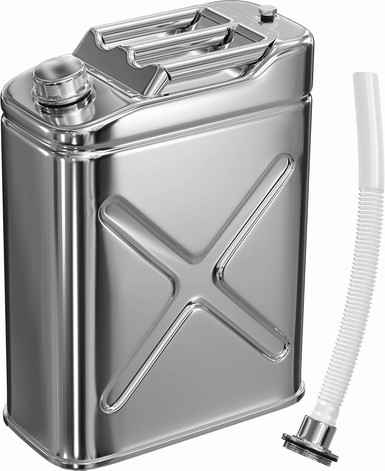 Stainless Steel Water Container for Camping - 5 Gallon Hydration Metal Tank Jug - Heavy Duty Durable Portable Water Storage Can for Camping Outdoors