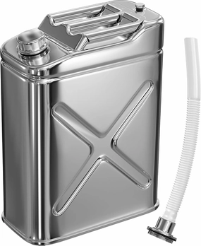 Stainless Steel Water Container for Camping - 5 Gallon Hydration Metal Tank Jug - Heavy Duty Durable Portable Water Storage Can for Camping Outdoors