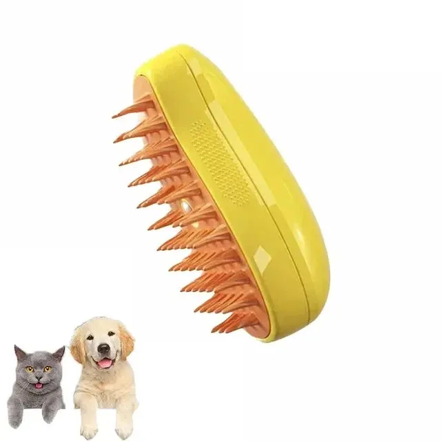 Steamy Dog Brush Electric Spray Cat Hair Brush Pet Grooming