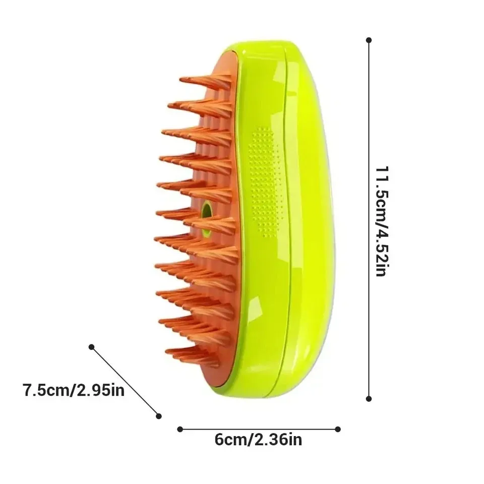 Steamy Dog Brush Electric Spray Cat Hair Brush Pet Grooming