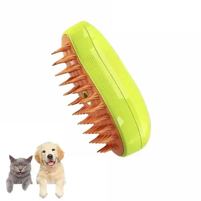 Steamy Dog Brush Electric Spray Cat Hair Brush Pet Grooming