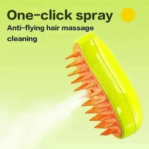 Steamy Dog Brush Electric Spray Cat Hair Brush Pet Grooming