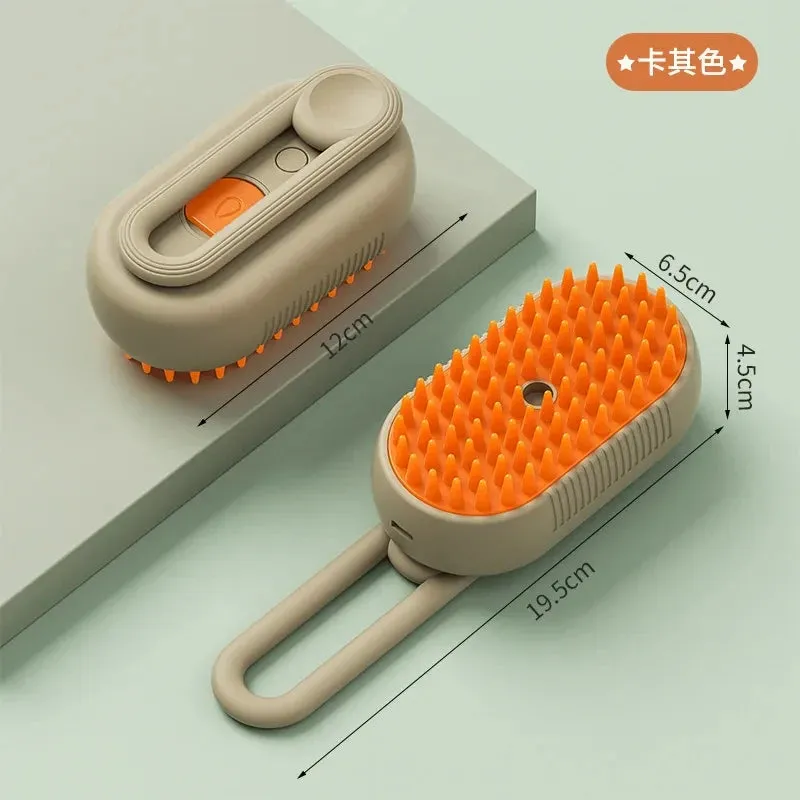 Steamy Dog Brush Electric Spray Cat Hair Brush Pet Grooming