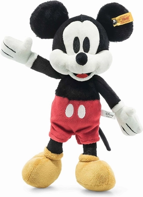 Steiff Disney Mickey Mouse – Soft Cuddly Friends Premium Plush Toy – Classic Stuffed Animal, 12 Inches