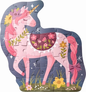 Stephen Joseph, Shaped Jigsaw Puzzle, 40 Pieces Preschool Toddler Puzzle, Unicorn