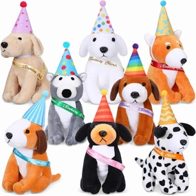 Sumind 8 Pieces Plush Dogs Stuffed Animals Bulk Assorted Cute Stuffed Dogs 5 Inch Small Animal Plush Toys for Girls Boys Graduation Valentine School Classroom Party Supplies Favors (Mixed Dog)