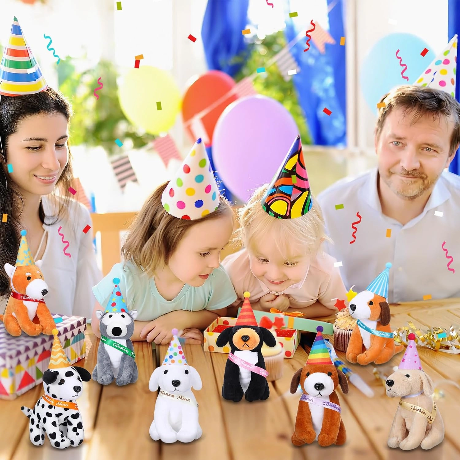 Sumind 8 Pieces Plush Dogs Stuffed Animals Bulk Assorted Cute Stuffed Dogs 5 Inch Small Animal Plush Toys for Girls Boys Graduation Valentine School Classroom Party Supplies Favors (Mixed Dog)