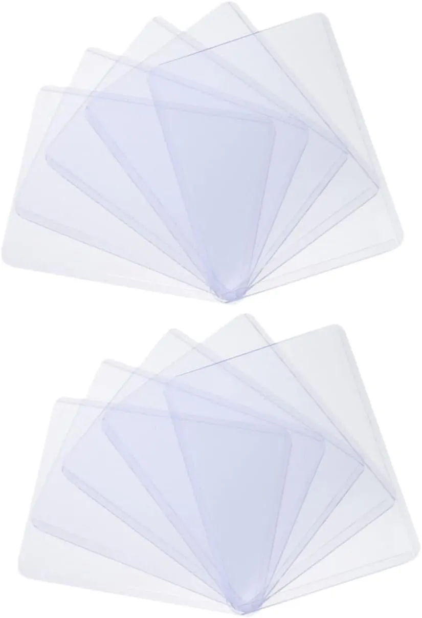 SUPVOX 50Pcs Transparent Game Card Sleeves Protective Cover for Trading Cards Wear Resistant for Board Game