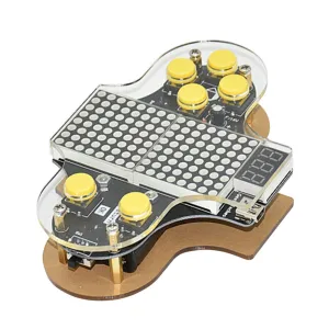 SUPVOX DIY Game Console Kit Soldering Practice with USB Power Supply Easy Assembly Four Included for Electronics Learning and Fun Projects