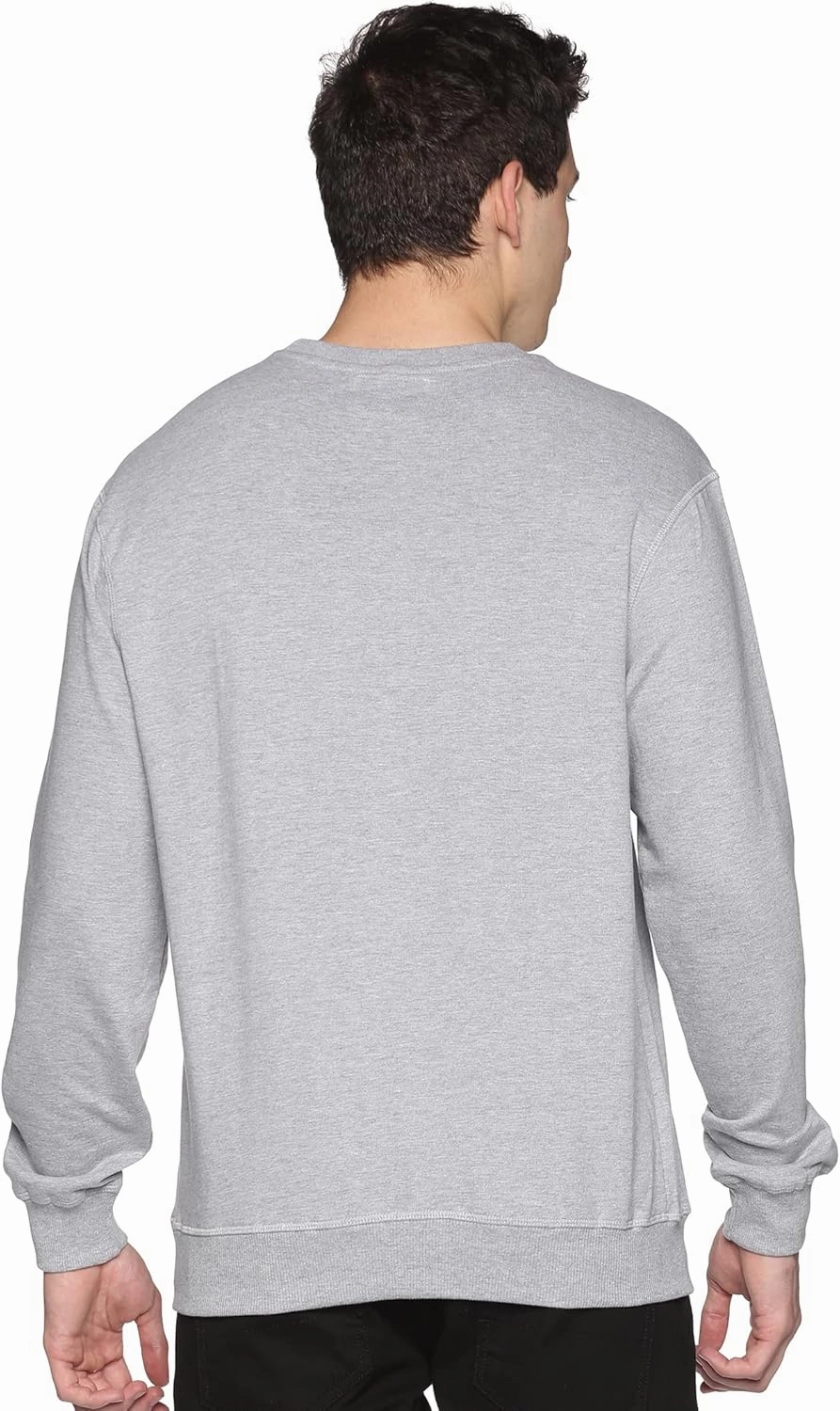 Sweatshirt for Men’s 100% Cotton Crewneck Long Sleeve Heavyweight Regular Fit Pullover Warm Plain Top