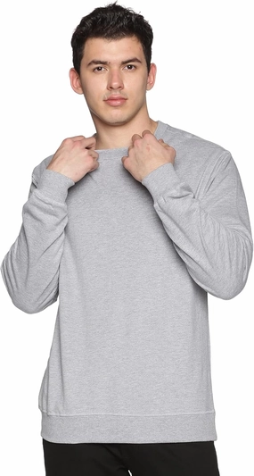 Sweatshirt for Men’s 100% Cotton Crewneck Long Sleeve Heavyweight Regular Fit Pullover Warm Plain Top