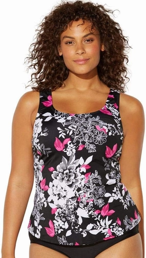 Swimsuits For All Women's Classic Tankini Top (Plus