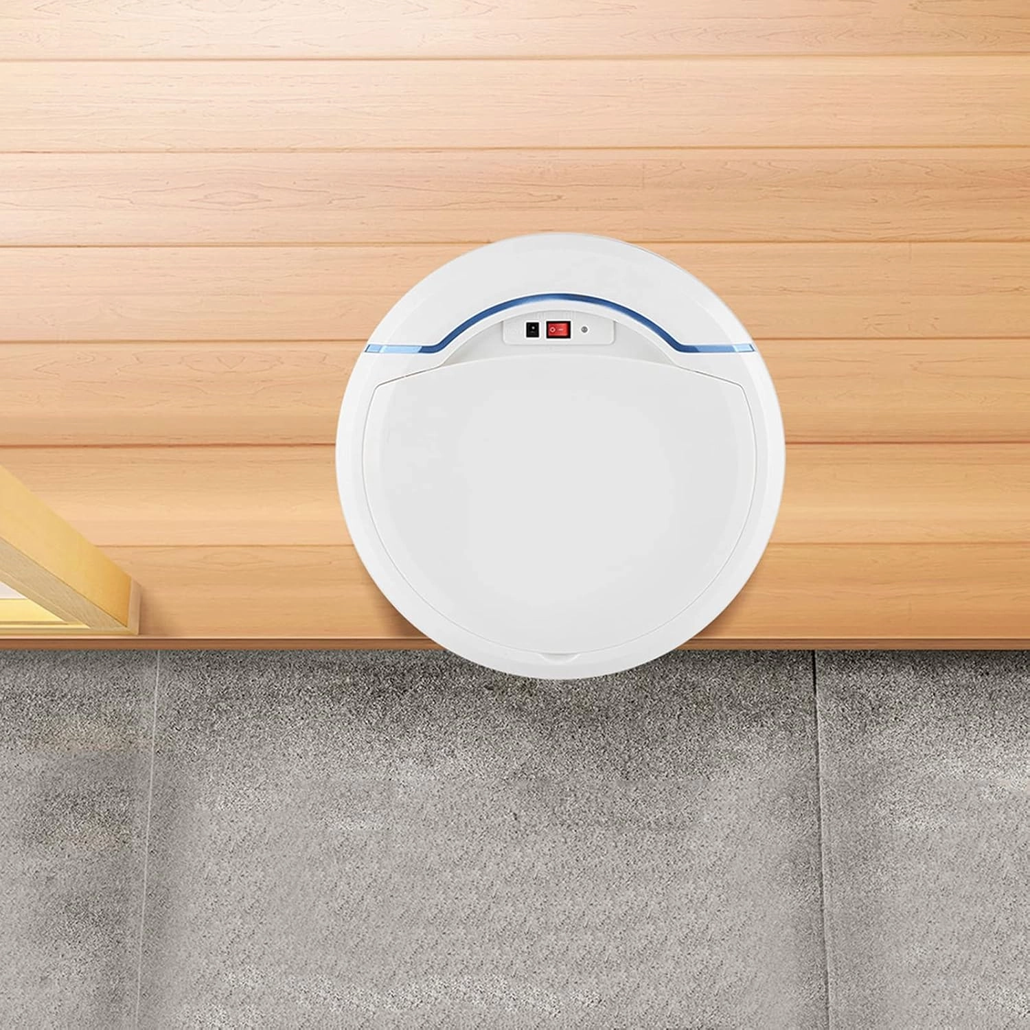 Tbest Robot Cleaner Robot Vacuum Cleaner 650 USB Rechargeable Automatic Smart Robot Vacuum Floor Cleaner Household Swee Hine Black (White)