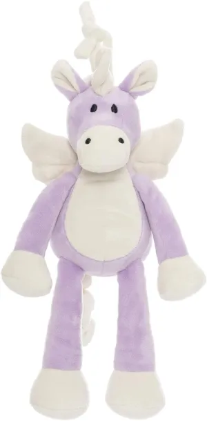 Teddykompaniet Diinglisar Adorable Stuffed Animal Lovely Realistic Lovely Unicorn Musical Pull Animal Baby Comforter Soft Plush Sleep Toys|Birthday Gift for Baby Child Toddler|Ages 0  (Singing Toy)