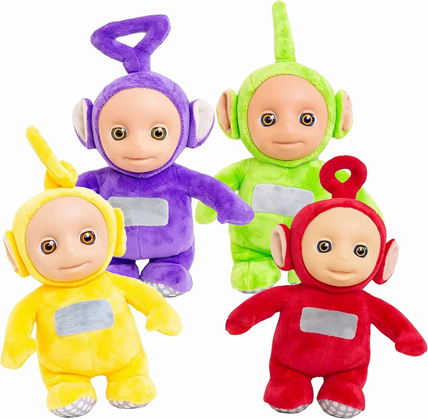 Teletubbies Talking Plush - Collector Pack of 4- Each Says Over Ten Phrases from The Show - Dolls Measures 11 Inches - Po, Laa Laa, Dipsy & Tinky Winky - Officially Licensed Stuffed Toy Cute Doll