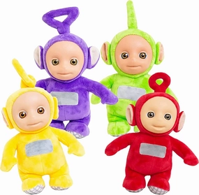Teletubbies Talking Plush - Collector Pack of 4- Each Says Over Ten Phrases from The Show - Dolls Measures 11 Inches - Po, Laa Laa, Dipsy & Tinky Winky - Officially Licensed Stuffed Toy Cute Doll