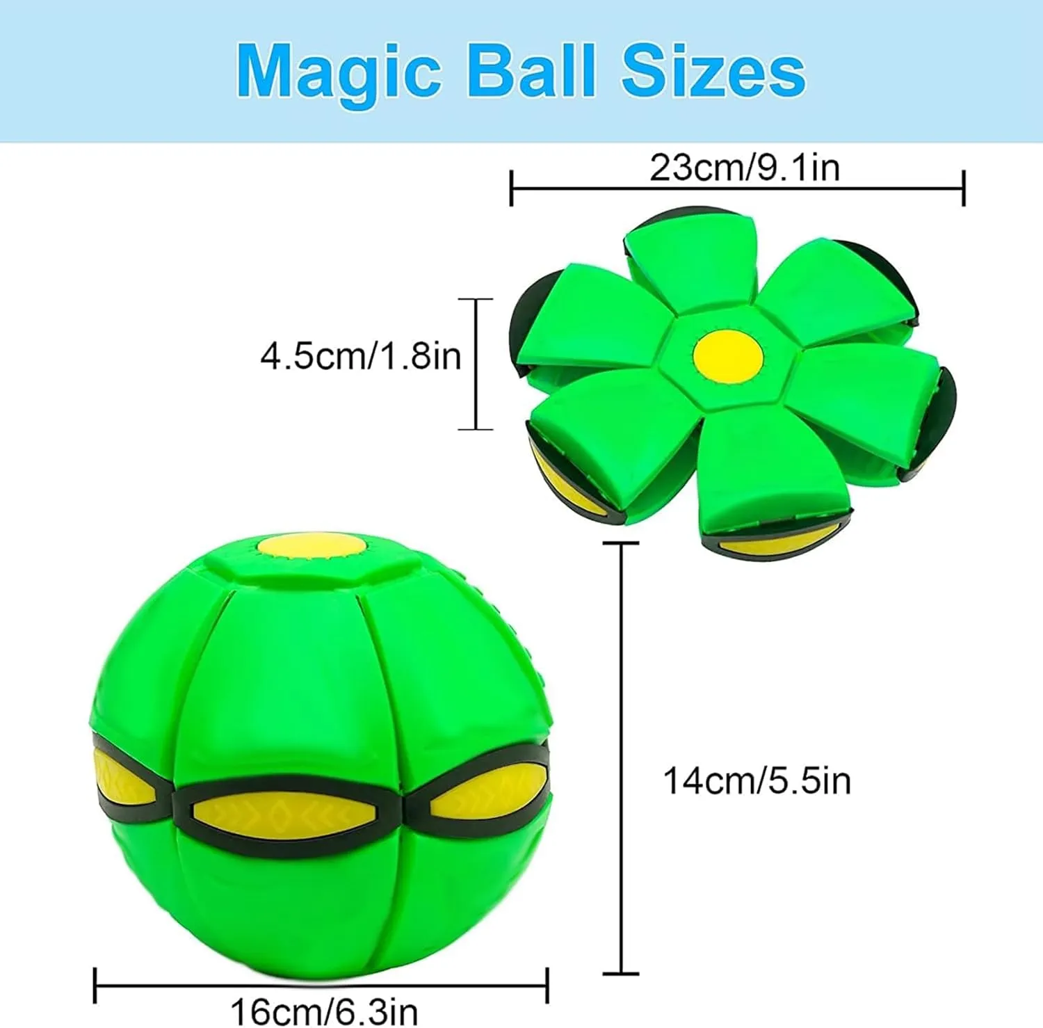 The Doggy Disc Ball, Ancientflow Dog Toy, Ancienflow, Doggie Disc Ball for Small Medium Large Dogs, Doggie Disk Ball with Lights, Portable Pet Toy Doggie Flying Saucer (Blue, No Light)