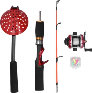They Combine Winter Ice Fishing Combination of 56 Cm Carbon Fiber