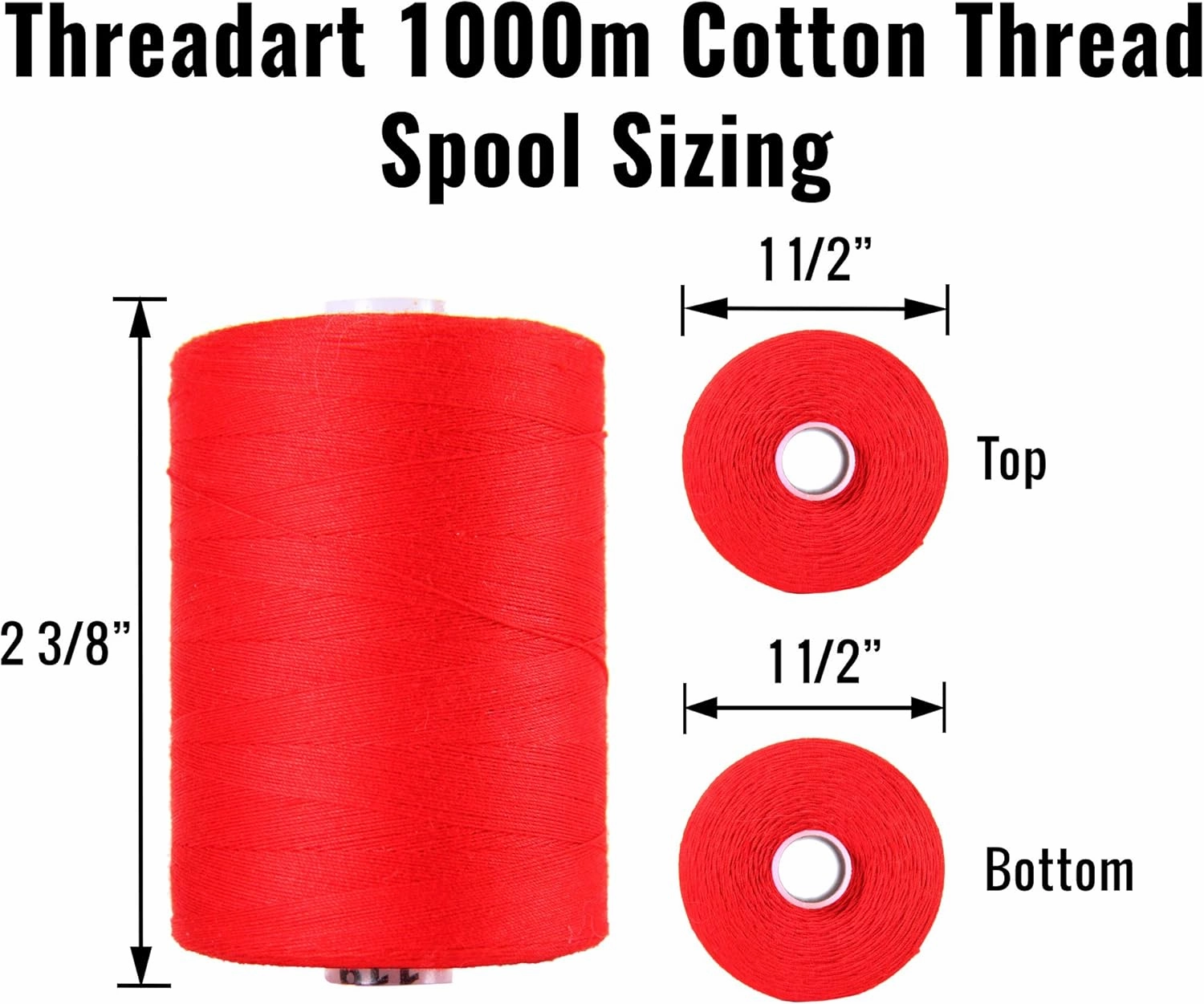 Threadart 100% Cotton Thread Set | 6 Tan Tones | 1000M (1100 Yards) Spools | for Quilting & Sewing 50/3 Weight | Long Staple & Low Lint | Over 20 Other Sets Available