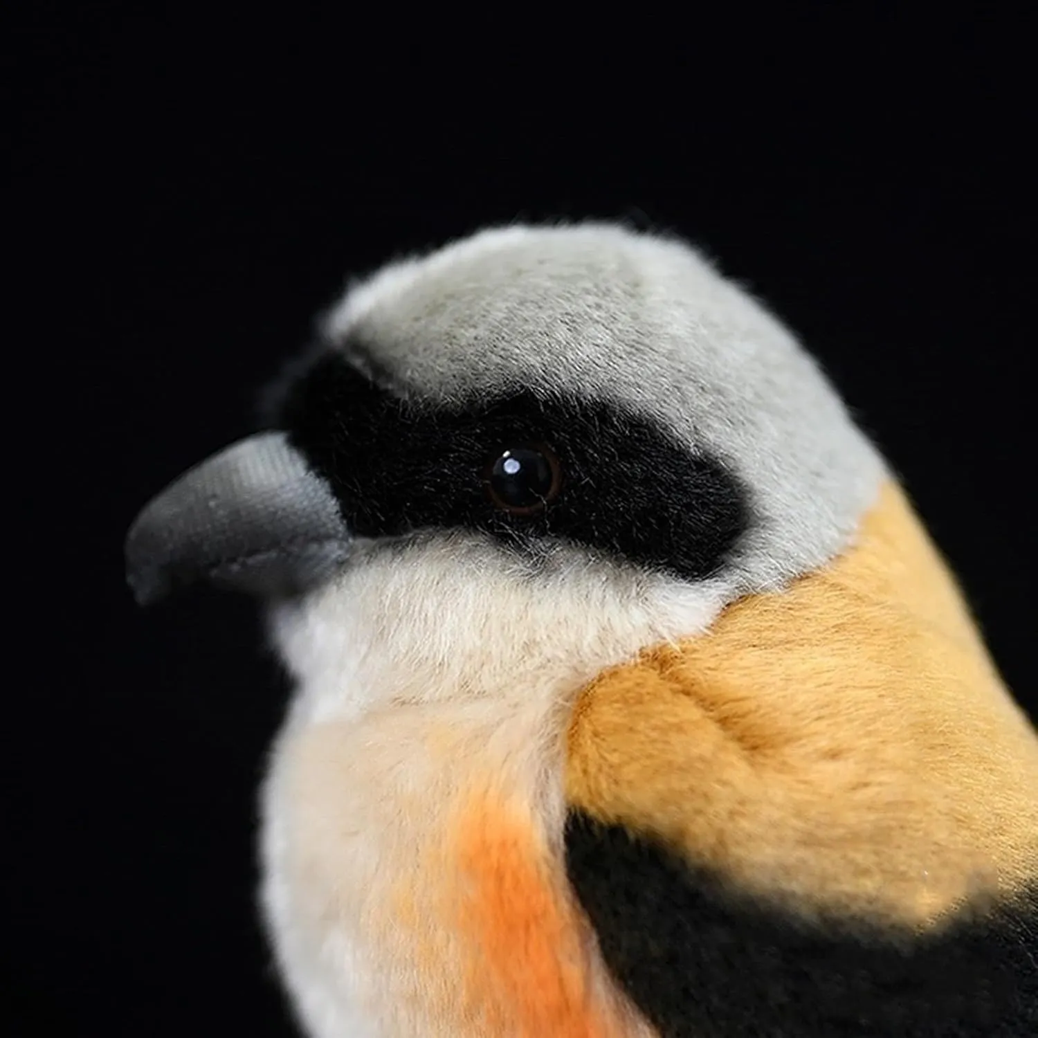 Tiny Heart Simulation Shrike Bird Plush Toy, 5.11inch Soft Cute Shrike Bird Stuffed Animal for Kids Boys and Girls Gifts