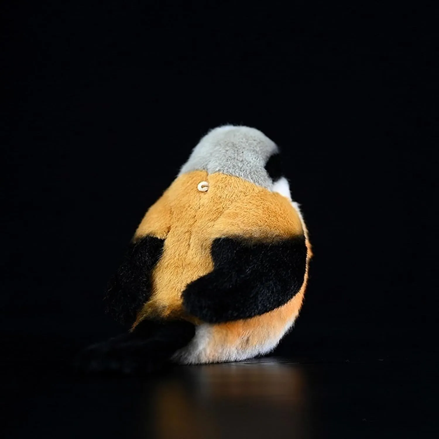 Tiny Heart Simulation Shrike Bird Plush Toy, 5.11inch Soft Cute Shrike Bird Stuffed Animal for Kids Boys and Girls Gifts
