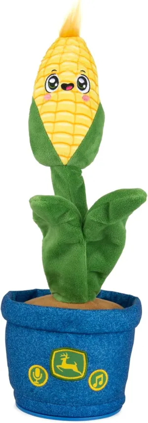 TOMY John Deere Toys - Corny Dancer Interactive Plush Toy - Dancing Baby Musical Toy Repeats What You Say and Plays Music - Soft Baby Sensory Toys - Ages 2 Years and Up
