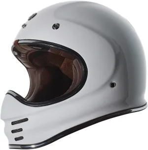 TORC Unisex-Adult T3 Retro Classic Full-Face Motorcycle Helmet, Gloss White, Large