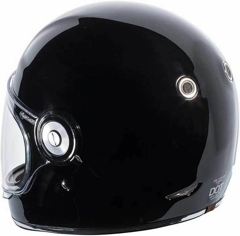 TORC T1/ Newport Retro Fiberglass Full-Face-Helmet-Style Motorcycle Helmet