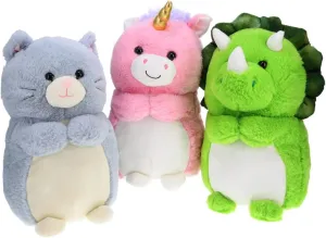 Treasure Cove K1843813 13-Inch Chubby Animal Plush Toy - Assorted