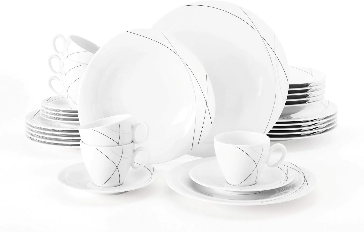 Trio Highline 001.706904 Crockery Set 30 Pieces