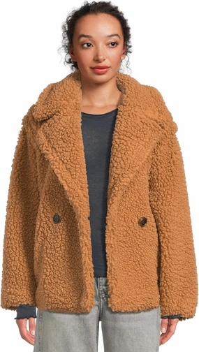 UGG Women's Gertrude Short Teddy Coat