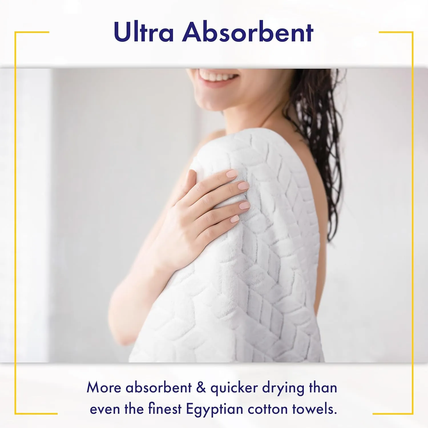 Ultra Soft & Stylish 700 GSM Luxury Hand Towel Set (6 Pieces - 30 x 16 in.) - 100% Zero-Twist, Long-Staple Cotton - Remarkably Absorbent (Papyrus)