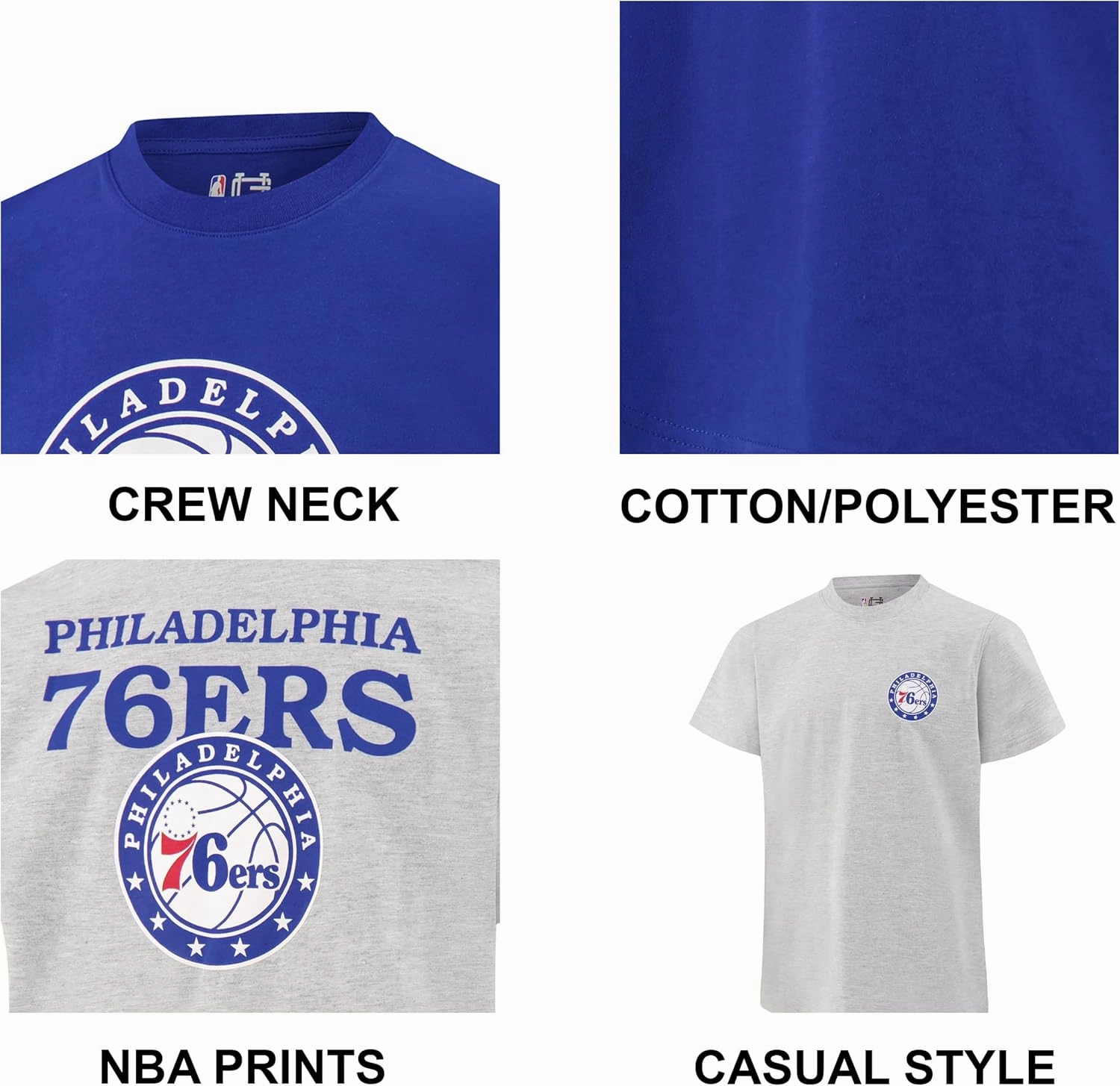 Ultra Game Youth NBA Official Super Soft 2 Pack T-Shirt Set