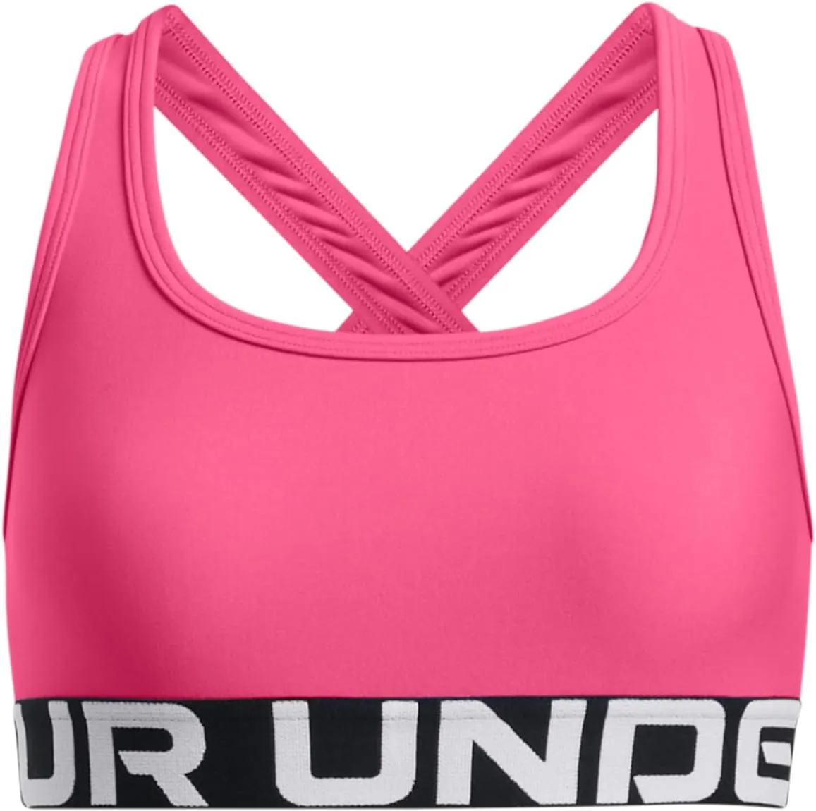 Under Armour Girls Crossback Mid-Impact Sports Bra