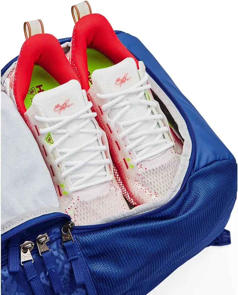 Under Armour Unisex-Adult Utility Baseball Backpack Print, (403) Royal / / White, One Size Fits All