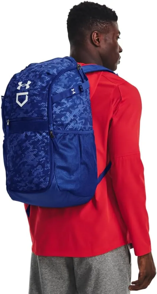 Under Armour Unisex-Adult Utility Baseball Backpack Print, (403) Royal / / White, One Size Fits All