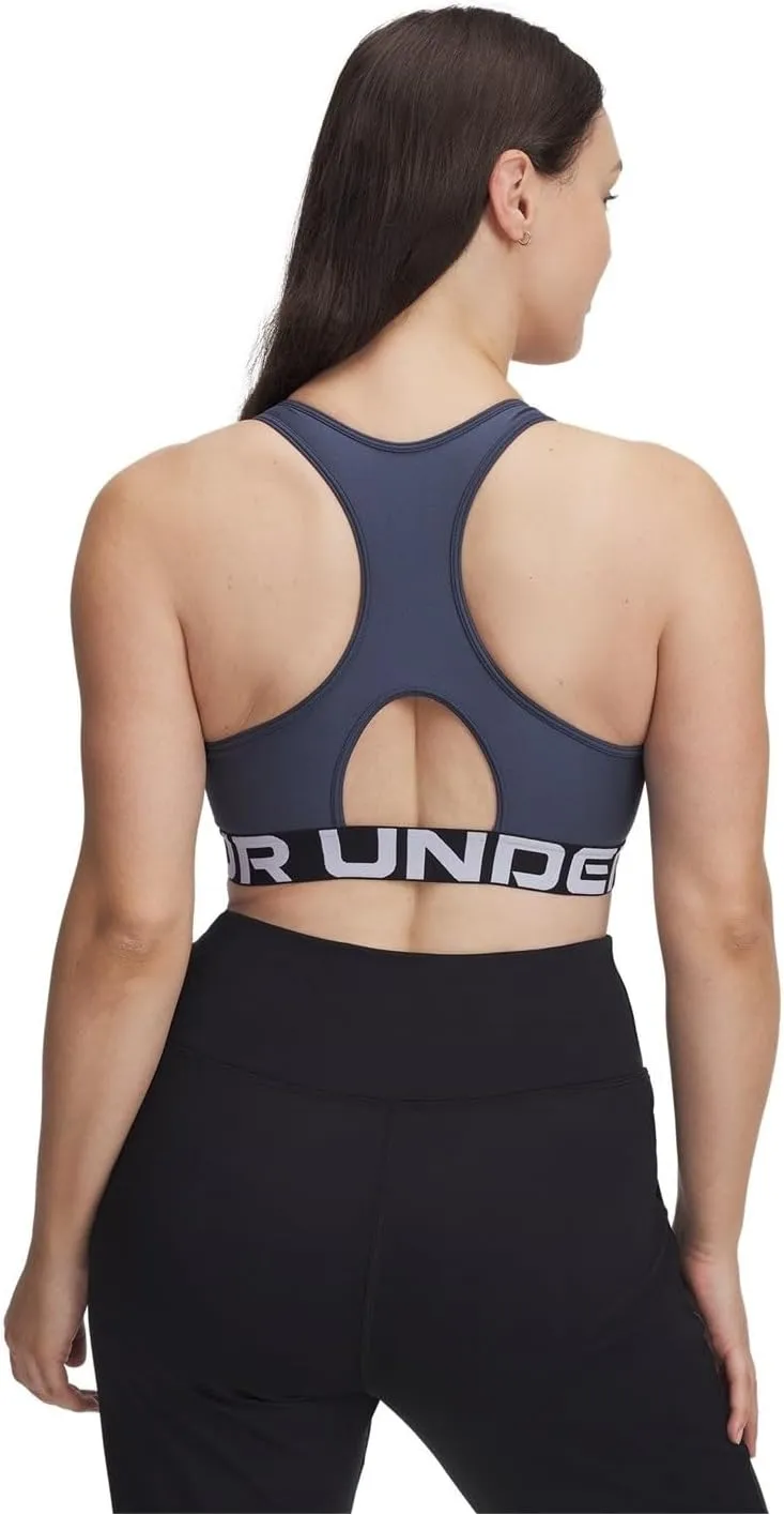 Under Armour Women's HeatGear Mid-Impact Branded Sports Bra