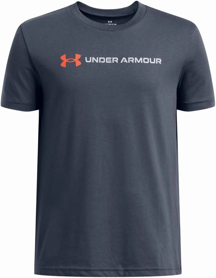 Under Armour Boys' Logo Wordmark Short Sleeve T Shirt