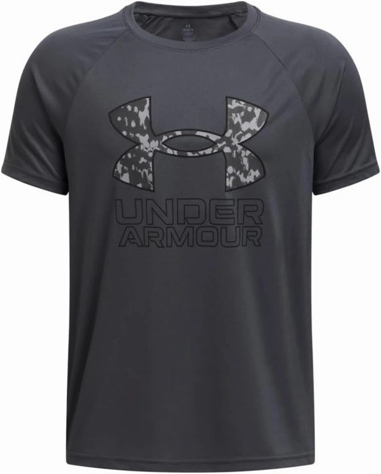 Under Armour Boys' Tech Hybrid Print Short Sleeve T Shirt