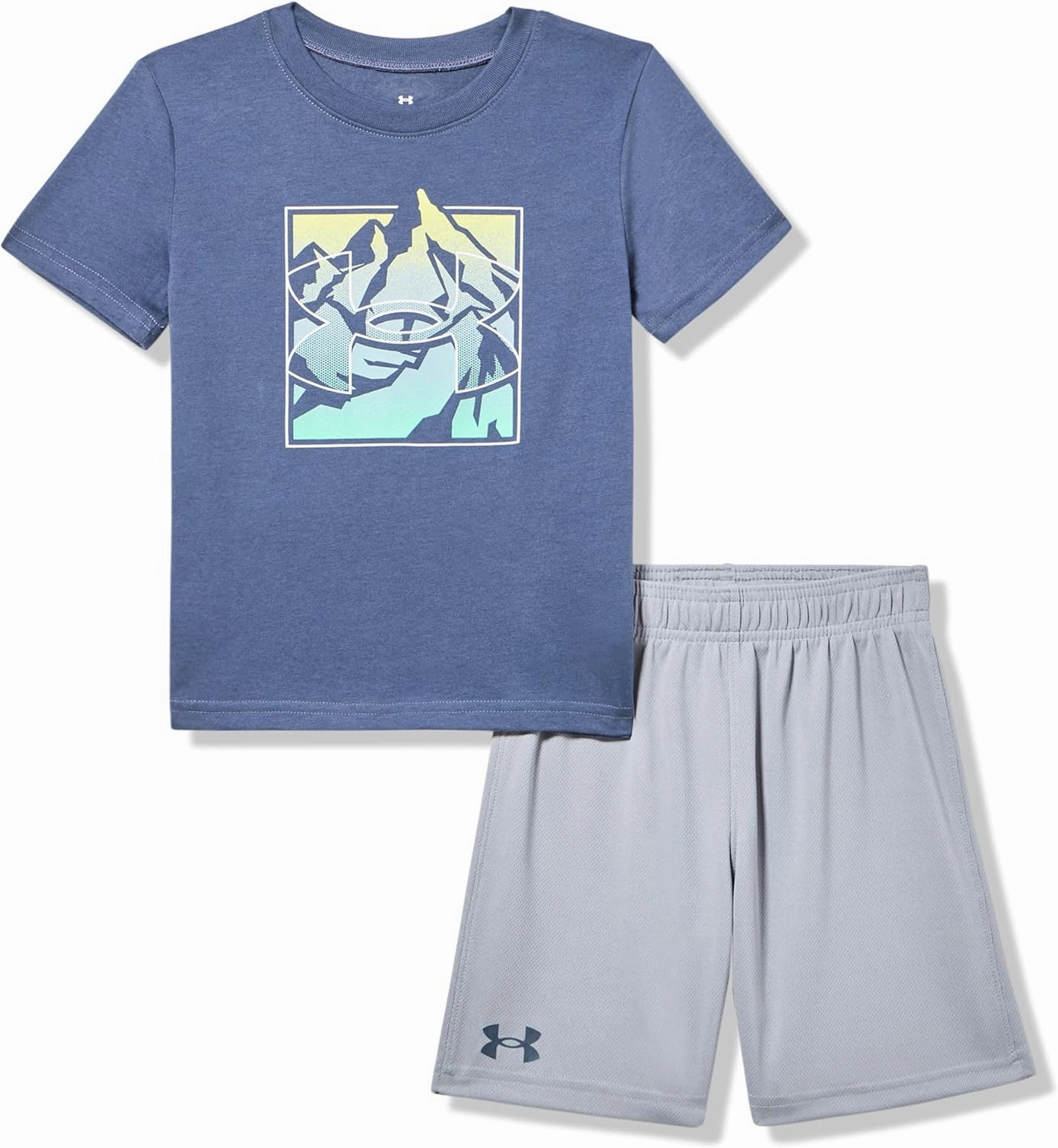 Under Armour Boys Short Sleeve Tee and Short Set, Lightweight and Breathable