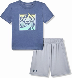 Under Armour Boys Short Sleeve Tee and Short Set, Lightweight and Breathable