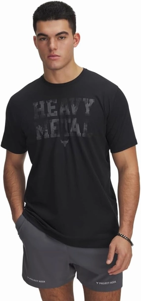 Under Armour Men's Project Rock Metal Short Sleeve T Shirt
