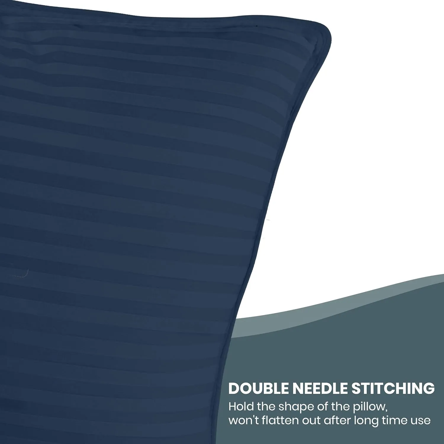 Utopia Bedding Bed Pillows for Sleeping Standard Size (Navy), Set of 2, Cooling Hotel Quality, for Back, Stomach or Side Sleepers