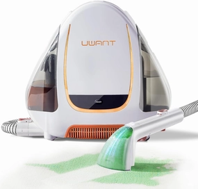 uwant Portable Carpet & Upholstery Cleaner Machine, 15Kpa Powerful Suction Small Handheld Cleaner, Carpet Shampooer for Rug, Couch, Furniture, Pet Stains, Car, Auto Detailer (White)